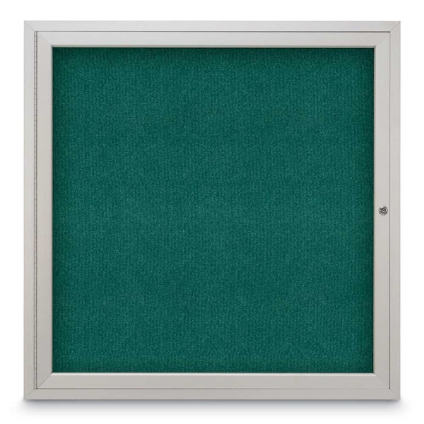 Sliding Door Indoor Enclosed Corkboard, 9